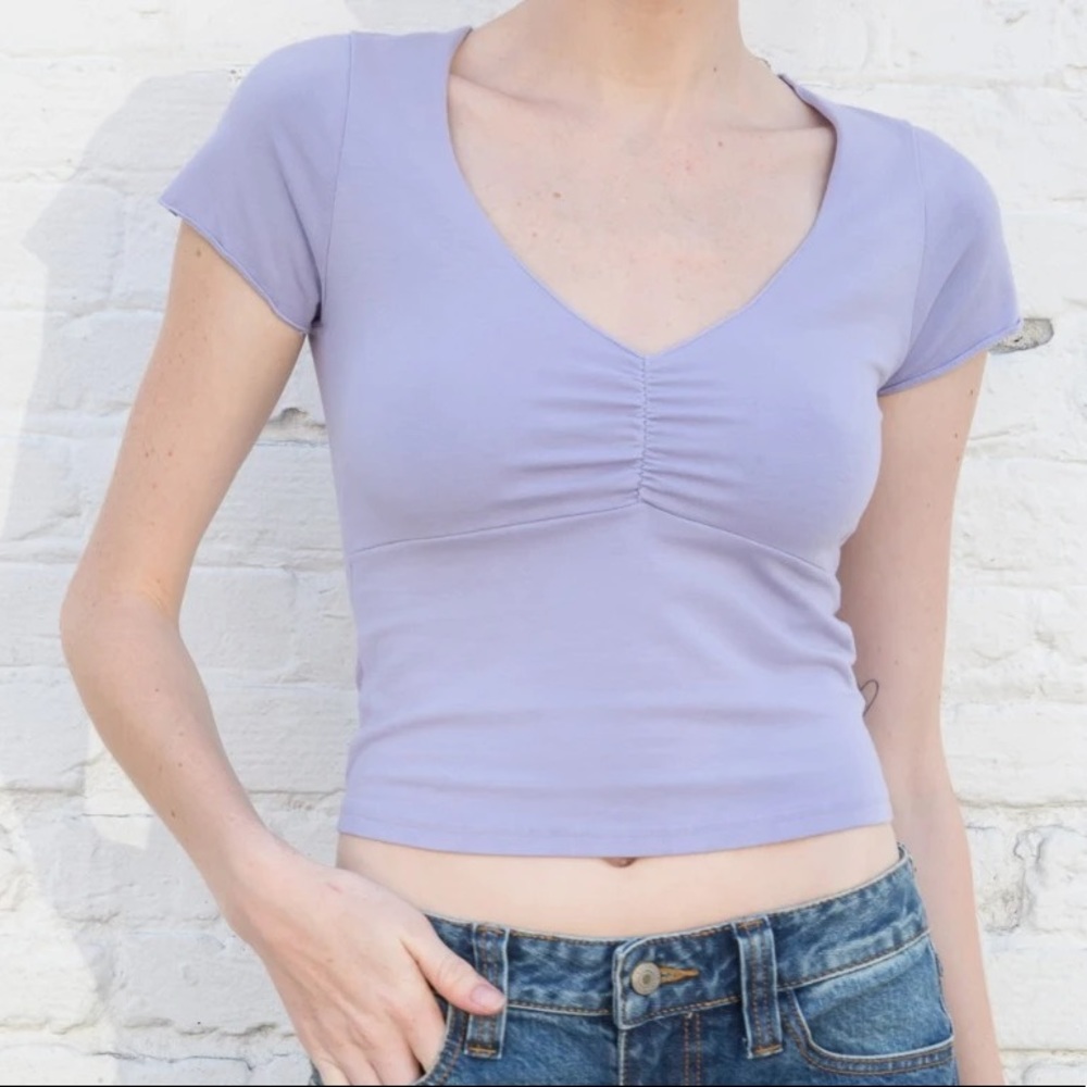 purple gina top brandy melville